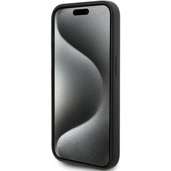Oryginalne Etui KARL LAGERFELD Hardcase KLHCP15XSKSBMCK do iPhone 15 Pro Max (Silicone Karl Script Logo / czarny)