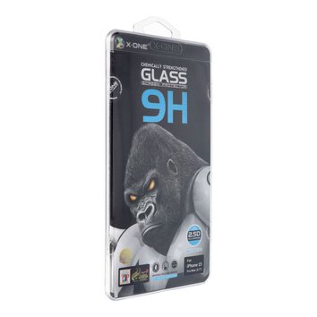 Szko hartowane X-ONE Full Cover Extra Strong Matowe - do iPhone 15 Pro Max (full glue) czarny