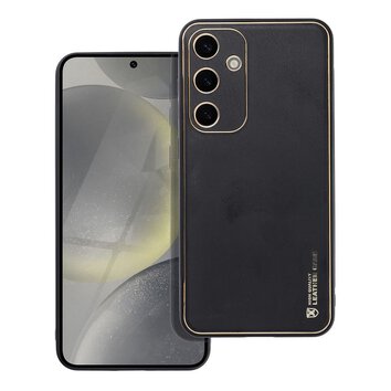Futera LEATHER Case skrzany do SAMSUNG Galaxy S24 PLUS czarny