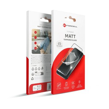 Szkło Hartowane Forcell Matt Glass - do Iphone 13 czarny