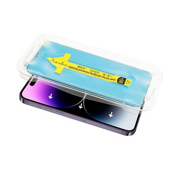 5D Full Glue Tempered Glass - do iPhone Xr / 11 czarny + aplikator