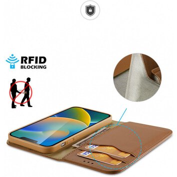 DUX DUCIS kabura HIVO do IPHONE 15 Plus brzowa