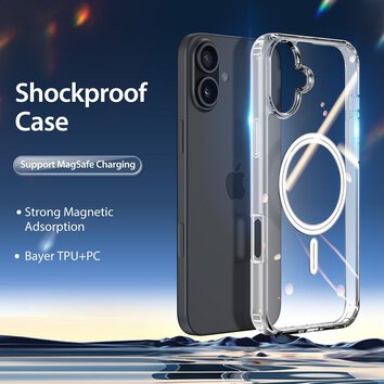 DUX DUCIS futerał CLIN MAG kompatybilny z MagSafe do IPHONE 16 transparentny