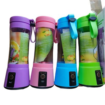 Przenośny blender do owoców do smoothie 380 ml różowy
