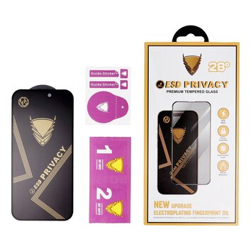 Szko Hartowane OG Premium Privacy Glass - do Samsung Galaxy A12 / M12 / F12 czarny