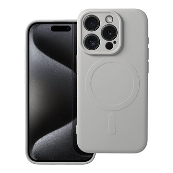 Futera Silicone Mag Cover kompatybilny z MagSafe do IPHONE 15 PRO tytanowy