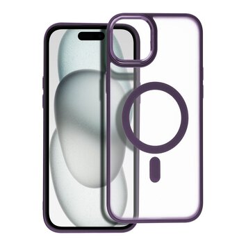 Futera Matte Mag Cover kompatybilny z MagSafe do IPHONE 15 PLUS fioletowy