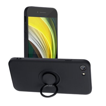Futerał SILICONE RING do IPHONE 7 / 8 / SE 2020 / SE 2022 czarny