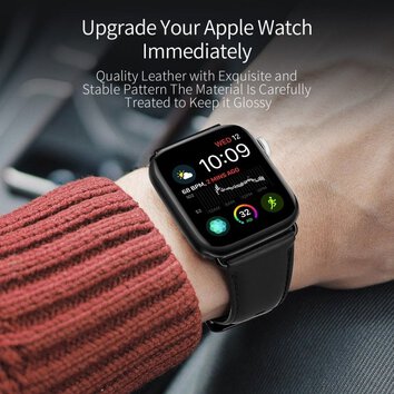 DUX DUCIS pasek YA skrzany do Apple Watch 38 / 40 / 41 mm czarny