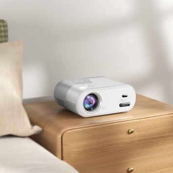 HOCO projektor z systemem Android Wi-Fi Bluetooth 720P DT2 biały
