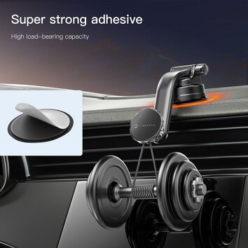 FORCELL F-Grip MagLuxe uchwyt samochodowy do szyby/deski/kratki magnetyczny czarny
