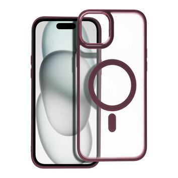 Futera Matte Mag Cover kompatybilny z MagSafe do IPHONE 15 PLUS czerwony