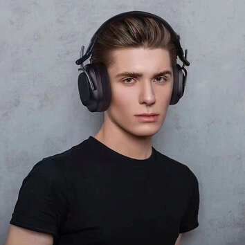 FORCELL F-AUDIO suchawki bezprzewodowe nagowne ANC Pro Sound Craft czarne