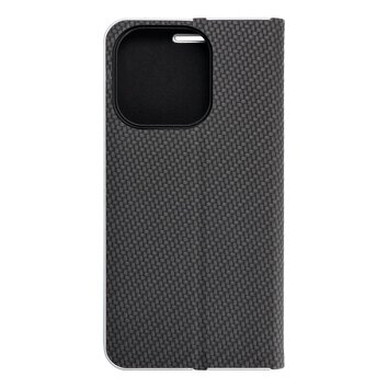 Kabura LUNA Book Carbon do IPHONE 15 Pro czarny