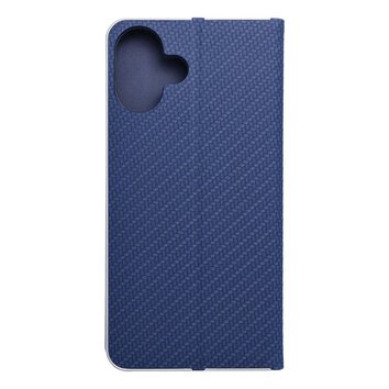 Kabura LUNA Book Carbon do IPHONE 16 Plus niebieski