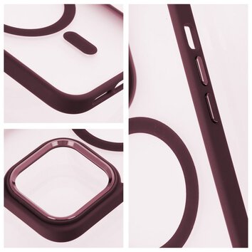 Futera Matte Mag Cover kompatybilny z MagSafe do IPHONE 15 czerwony