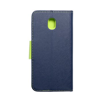 Kabura Fancy Book do  SAMSUNG Galaxy J5 2017 granatowy / limonka