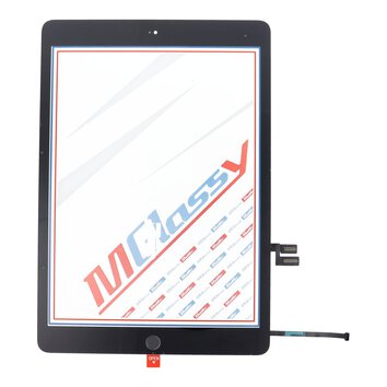 MUSTTBY Ekran dotykowy + taśma klejąca + Home do iPAD 7 (czarny)