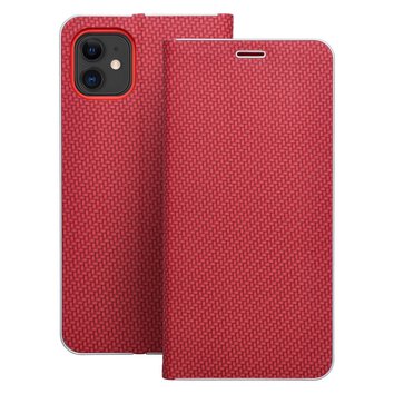 Kabura LUNA Book Carbon do IPHONE 16 Pro Max czerwony