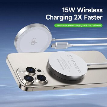 DUZZONA W18 - szybka adowarka bezprzewodowa 15W (kompatybilna z MagSafe i adowaniem Qi2)