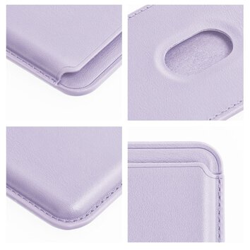 Portfel magnetyczny Leather Mag Wallet liliowy
