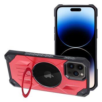 Futera Armor Mag Cover kompatybilny z MagSafe do IPHONE 14 PRO czerwony