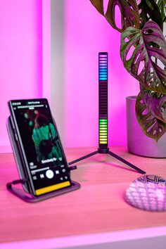 Equalizer RGB Redleaf 32LED 3d - czarny