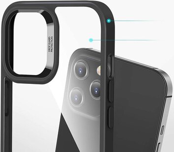 ESR CLASSIC HYBRID IPHONE 12/12 PRO BLACK/CLEAR