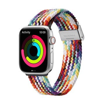 DUX DUCIS pasek MIXTURE II pleciony do Apple Watch 42 / 44 / 45 mm tczowa