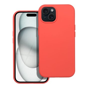 Futera SILICONE do IPHONE 15 brzoskwiniowy