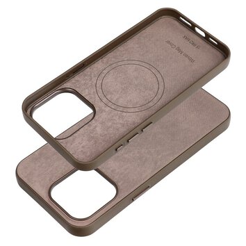 Woven Mag Cover kompatybilne z MagSafe do IPHONE 15 PRO MAX jasny brzowy