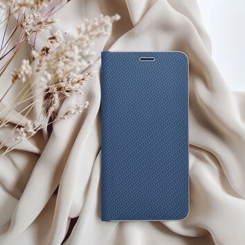 Kabura LUNA Book Carbon do IPHONE 16 Plus niebieski