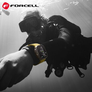 FORCELL F-DESIGN FA12 pasek / opaska do Apple Watch 38/40/41mm zlta