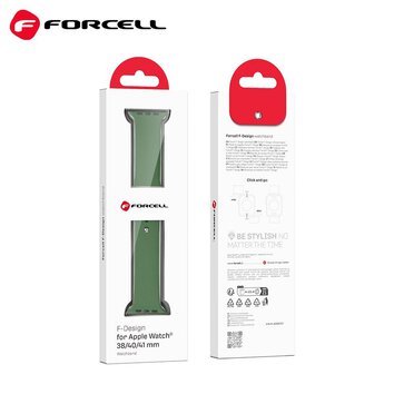 FORCELL F-DESIGN FA01 pasek do APPLE Watch 38 / 40 / 41 mm zielony