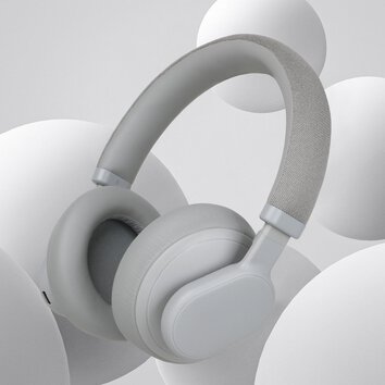 FORCELL F-AUDIO suchawki bezprzewodowe nagowne ANC Touch Beat szare