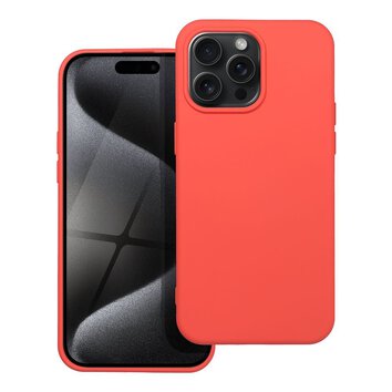 Futera SILICONE do IPHONE 15 PRO MAX brzoskwiniowy