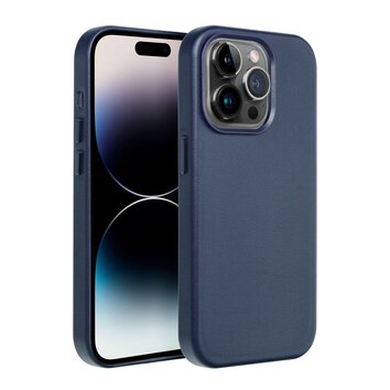 Leather Mag Cover kompatybilne z MagSafe do IPHONE 15 PLUS niebieski