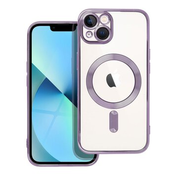 Futerał ELECTRO MAG COVER kompatybilny z MagSafe do IPHONE 13 fioletowy