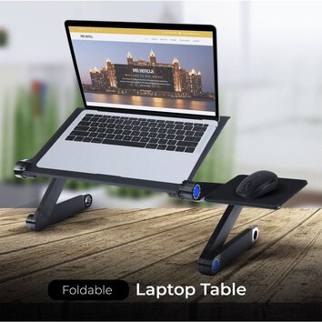 Podstawka pod laptop uniwerslna regulowana + chłodzenie YL-803 czarna