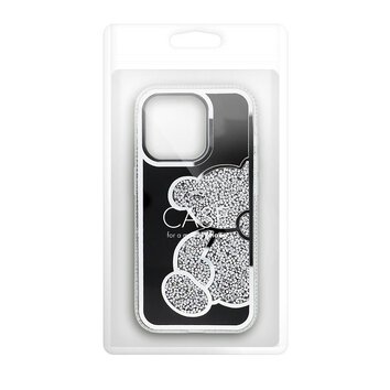 Futerał TEDDY BEAR do IPHONE 13 MINI srebrny