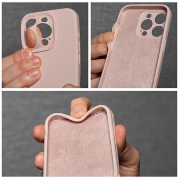 Futerał SILICONE 2mm do IPHONE 16 Plus pudrowy róż