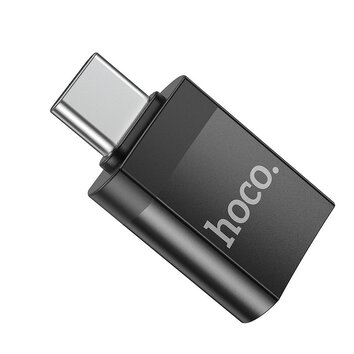 HOCO adapter OTG ze złącza Typ C do USB A (żeński) UA17 czarny