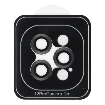 Osona aparatu PROTECTOR 9H + aplikator do IPHONE 12 PRO czarna