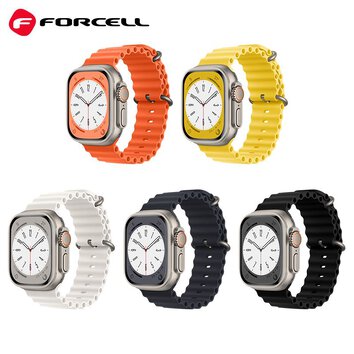 FORCELL F-DESIGN FA12 pasek / opaska do Apple Watch 38/40/41mm zlta