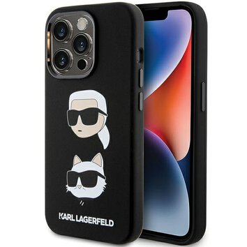 Oryginalne Etui KARL LAGERFELD Hardcase KLHCP15XSDHKCNK do iPhone 15 Pro Max (Silicone KC / czarny)