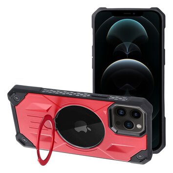 Futera Armor Mag Cover kompatybilny z MagSafe do IPHONE 12 PRO MAX czerwony