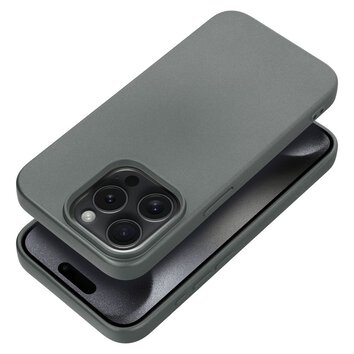 Futera METALLIC do IPHONE 15 PRO szary