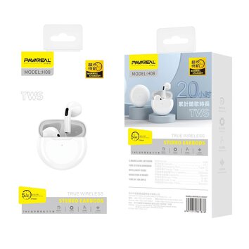 PAVAREAL suchawki bezprzewodowe / bluetooth TWS PA-H08 biae