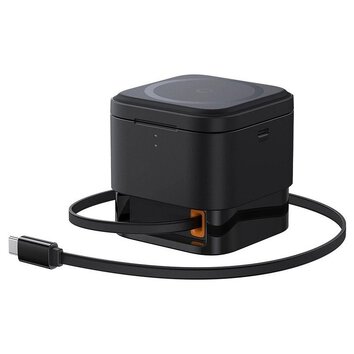 BASEUS ładowarka indukcyjna 2w1 kompatybilna z MagSafe 3A 20W BS-W531 czarna
