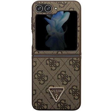 Oryginalne Etui GUESS Hardcase GUHCZF5P4TDPW do Samsung Flip 5 (4G Triangle Strass / brzowy)